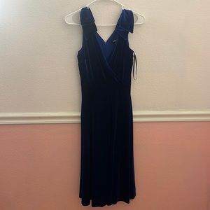 kenzie blue dress velvet